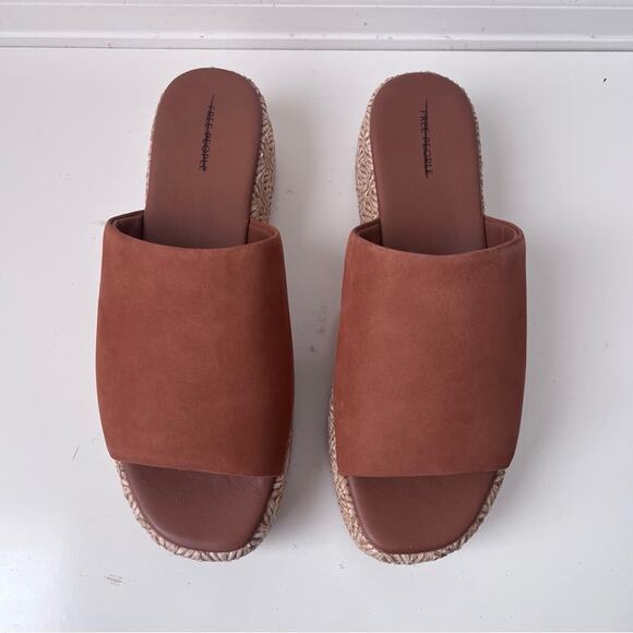 FREE PEOPLE HARBOR RAFFIA FLATFORM SANDALS Size 10 - Picture 10 of 11